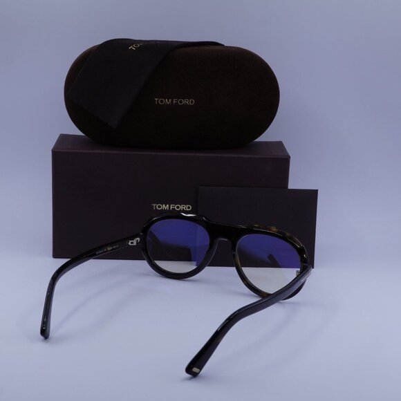 Tom Ford FT5756-B 052 Aviator Eyeglasses 53mm - Dark Havana - Picture 9 of 9